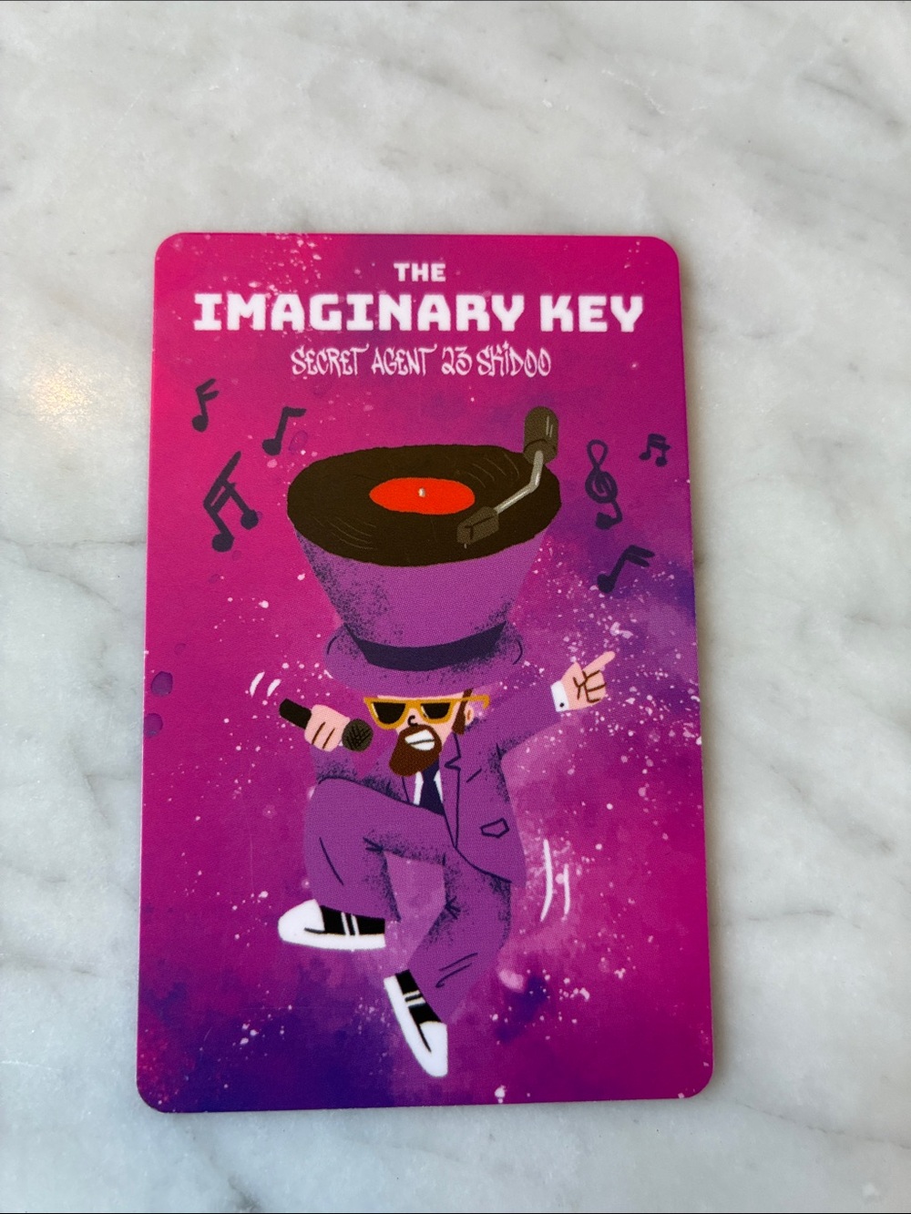 The Imaginary Key Purple Music Agent Card - Kids Learning Toy